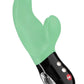 Miss Bi Silicone Vibrator with Clitoral Stimulator - Jade - Green
