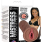 Mistress Natalia Vibrating Bioskin Dual Density Stroker - Pussy - Chocolate