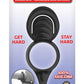 My Cockring Double Loop Silicone Cock Ring and Scrotum Cinch - Black
