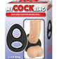 My Cockring Double Ring Silicone Cock and Scrotum Ring - Black