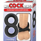 My Cockring Figure Eight Silicone Cock and Scrotum Ring - Black
