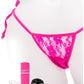 My Secret USB Rechargeable Panty Vibe Set with Silicone Remote Control Ring Waterproof - Pink