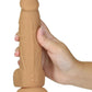 Naked Addiction Silicone Rechargeable Vibrating and Rotating Dildo with Remote Control