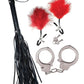 Nasstoys Bondage Whip,feather and Cuffs