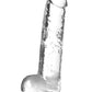 Naturally Yours Crystalline Dildo - Clear/Diamond - 7in