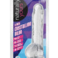 Naturally Yours Crystalline Dildo - Clear/Diamond - 8in