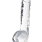 Naturally Yours Crystalline Dildo - Clear/Diamond - 8in