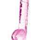 Naturally Yours Crystalline Dildo - Pink/Rose - 8in