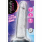 Naturally Yours Glitter Dildo - Clear - 5.5in