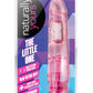 Naturally Yours The Little One Vibrating Dildo - Pink - 6.7in