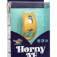 Naughty Bits Horny AF Silicone Vibrating Cock Ring - Gold