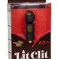 Naughty Bits Lit Clit Vibrator - Black/Gold