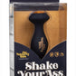 Naughty Bits Shake Your Ass Petite Vibrating Silicone Rechargeable Butt Plug - Black