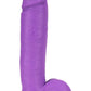 Neo Dual Density Dildo - Neon Purple/Purple - 11in