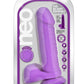 Neo Dual Density Dildo - Neon Purple/Purple - 8in