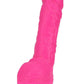Neo Dual Density Dildo - Neon Pink/Pink - 9in