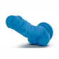 Neo Dual Density Dildo with Balls - Blue/Neon Blue - 7.5in