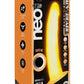 Neo Elite Glow In The Dark Dildo - Glow In The Dark/Orange - 7.5in