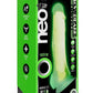 Neo Elite Glow In The Dark Dildo with Balls - Glow In The Dark/Green - 7.5in