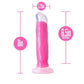 Neo Elite Glow In The Dark Marquee Silicone Dual Dense Dildo