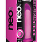 Neo Elite Glow In The Dark Marquee Silicone Dual Dense Dildo - Glow In The Dark/Neon Pink/Pink - 8in