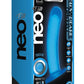 Neo Elite Glow In The Dark Tao Silicone Dual Dense Dildo - Blue/Glow In The Dark/Neon Blue - 7in