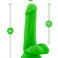 Neo Elite Silicone Dual Density Dildo with Balls
