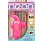 Neon Vibes Kissing Bunny Rechargeable Silicone Vibrator - Pink