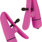 Nipple Play Nipplettes Vibrating Nipple Clamps - Pink