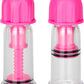 Nipple Play Vacuum Twist Suckers - Pink