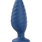 Noah App Controlled Rechargeable Silicone Rotating Butt Plug - Black/Blue