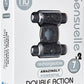 Nu Sensuelle Double Action Bullet Ring Rechargeable Vibrating Cock Ring - Black