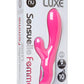 Nu Sensuelle Femme Luxe Rechargeable Silicone Rabbit Vibrator - Pink