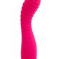 Nu Sensuelle Lola Nubii Flexibile Rechargeable Silicone Warming Vibrator - Pink/Silver