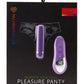 Nu Sensuelle Pleasure Panty Vibe Rechargeable Silicone Remote and Bullet - Purple
