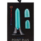 Nu Sensuelle Point Plus Rechargeable Silicone Bullet - Blue/Tiffany Blue
