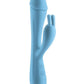 Obsessions Scarlett Rechargeable Silicone Rabbit Vibrator - Blue