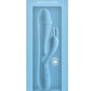 Obsessions Scarlett Rechargeable Silicone Rabbit Vibrator - Blue