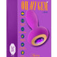 Oh My Gem Charm Rechargeable Silicone Anal Plug - Amethyst - Purple