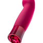 Oh My Gem Classy Rechargeable Silicone Vibrator - Garnet
