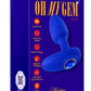 Oh My Gem Mystery Rechargeable Silicone Anal Plug - Blue/Sapphire