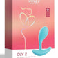 Oly 2 Pressure Sensing App Enabled Wearable Rechargeable Silicone Clit and G-Spot Vibrator - Blue/Light Blue