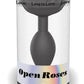 Open Roses Silicone Anal Plug - Black/Black Onyx - Large