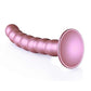 Ouch! Beaded G-Spot Silicone Dildo 6.5in - Metallic