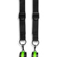 Ouch! Door Restraint Kit - Black/Glow In The Dark/Green