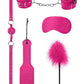 Ouch! Kits Introductory Bondage Kit #4 - Pink - 5 Piece Kit