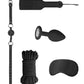 Ouch! Kits Introductory Bondage Kit #5 - Black - 4 Piece Kit