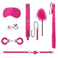 Ouch! Kits Introductory Bondage Kit #6 - Pink - 6 Piece Kit