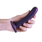 Ouch! Smooth G-Spot Silicone Dildo 6in - Metallic