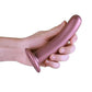 Ouch! Smooth G-Spot Silicone Dildo 6in - Metallic